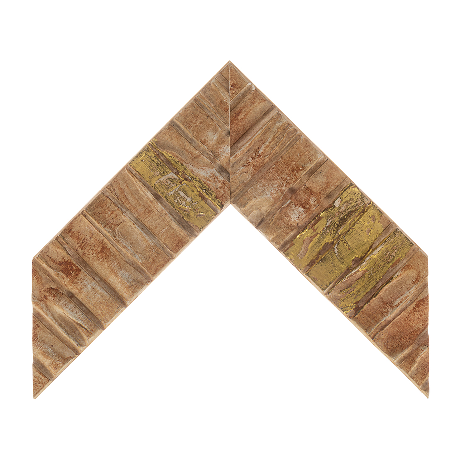 cornice legno ayous sagomata salmone oro manuale | Albor