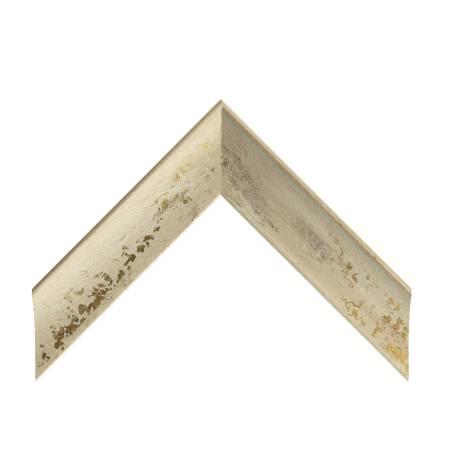 cornice legno ayous sagomata bianco manuale | Albor