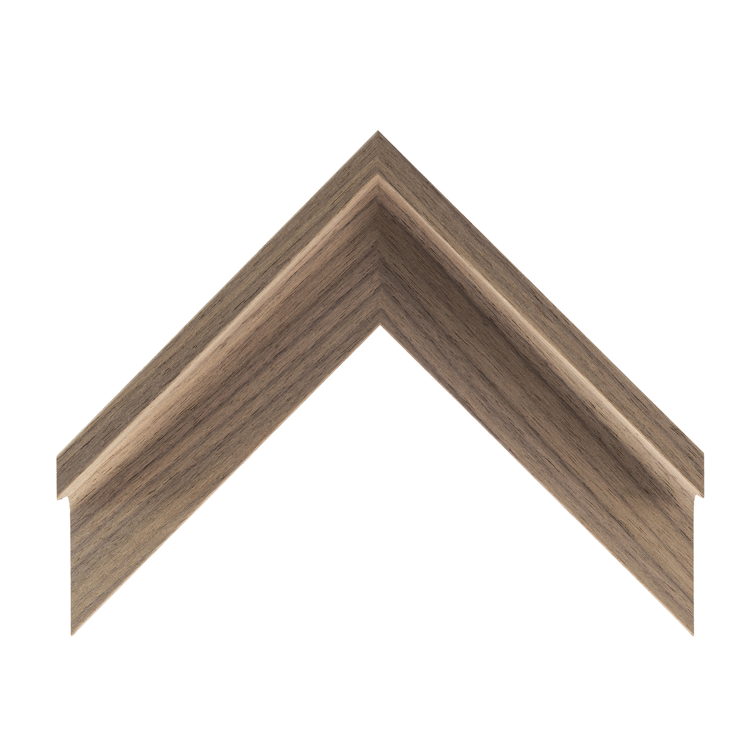 cornice legno ayous cassetta americana rivestita legno naturale noce | Albor