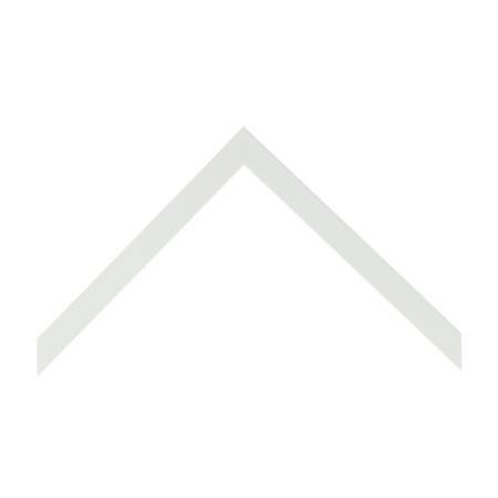 cornice legno ayous piatta bianco opaco | Albor