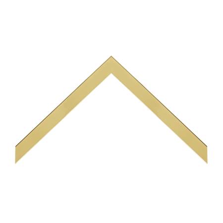 cornice legno ayous piatta film oro spazzolato | Albor