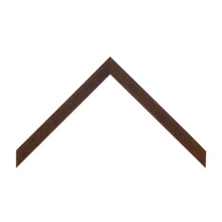 cornice legno ayous piatta tinta noce scuro opaco | Albor