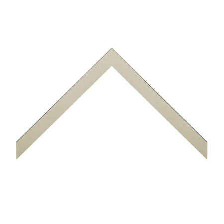 cornice legno ayous piatta film champagne spazzolato | Albor