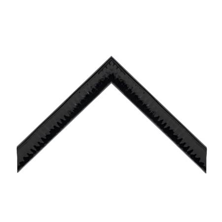 cornice legno ayous sagomata nero lucido | Albor