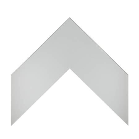 cornice legno ayous piatta film argento spazzolato | Albor