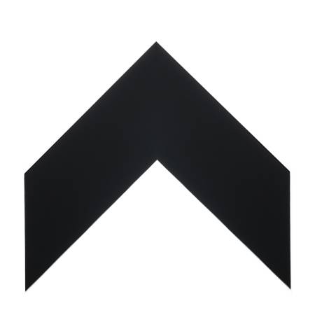 cornice legno ayous piatta nero lucido | Albor