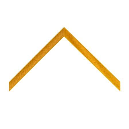 cornice legno ayous sagomata tinta ocra poro aperto | Albor