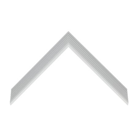 cornice legno ayous sagomata bianco lucido | Albor