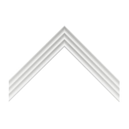 cornice legno ayous sagomata bianco opaco | Albor
