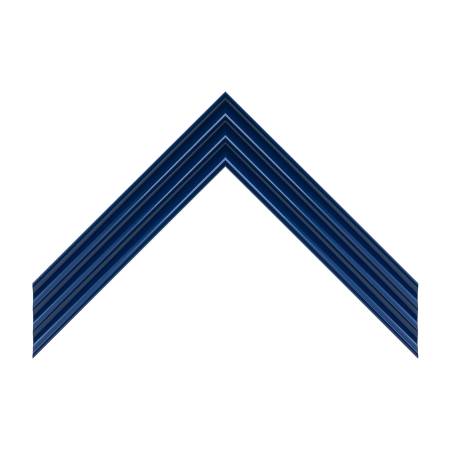 cornice legno ayous sagomata blu cobalto lucido | Albor