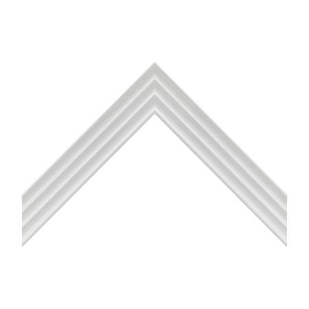 cornice legno ayous sagomata bianco lucido | Albor