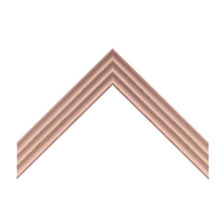 cornice legno ayous sagomata rosa pastello manuale | Albor