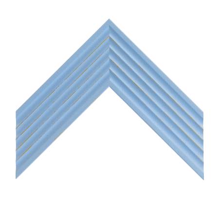 cornice legno ayous sagomata azzurro pastello manuale | Albor