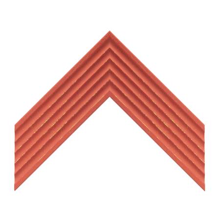 cornice legno ayous sagomata rosso pastello manuale | Albor