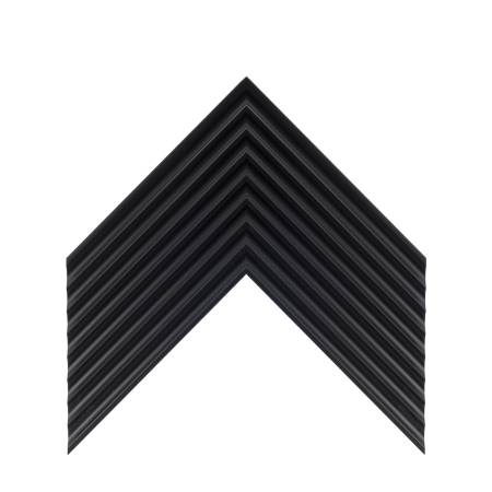 cornice legno ayous sagomata nero opaco | Albor