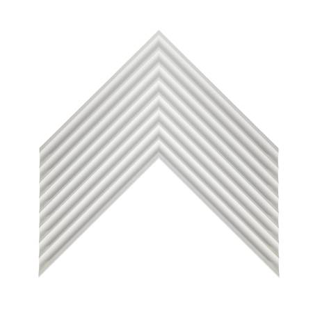 cornice legno ayous sagomata bianco opaco | Albor