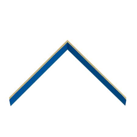 cornice legno ayous sagomata azzurro poro aperto fianco naturale | Albor