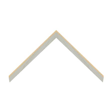 cornice legno ayous sagomata grigio chiaro poro aperto fianco naturale | Albor