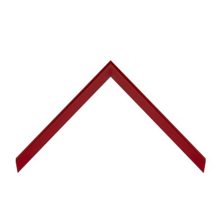 cornice legno ayous sagomata rosso ferrari lucido | Albor